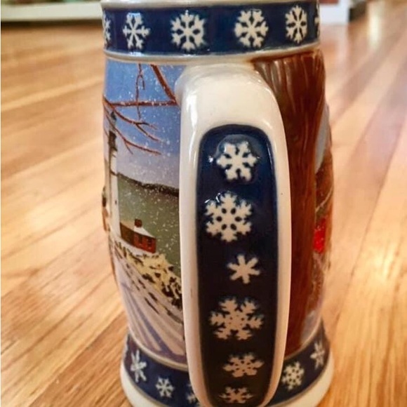 Budweiser VTG 1994 Lighting The Way Christmas Beer Stein Mug Clydesdales Horses - Picture 9 of 10